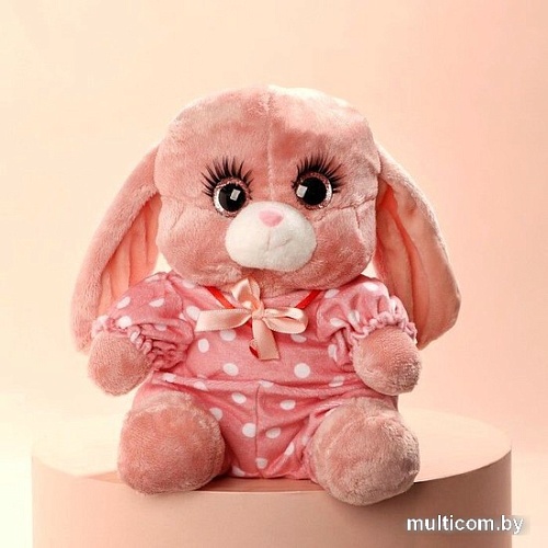 Классическая игрушка Milo Toys Зайка Ла-Пу-Ля в комбинезоне 9211945