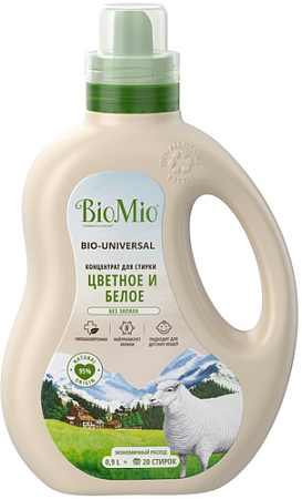 Гель для стирки BioMio Bio-Colors&Whites Экологичный (900 мл)