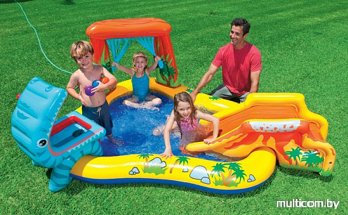 Надувной бассейн Intex Dinosaur Play Center 249x191x109 (57444)