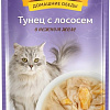 Консервированный корм для кошек Деревенские лакомства Тунец с лососем в желе 70 г