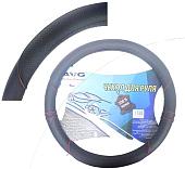 Оплетка на руль AVG P085 310422 (черный/белый)