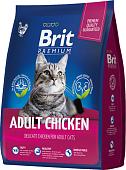 Сухой корм для кошек Brit Premium Cat Adult Chicken 2 кг