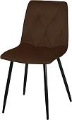 Стул СоюзРегионПоставка Регги СРП-066 (муар черный/велюр Velluto 06 эспрессо)