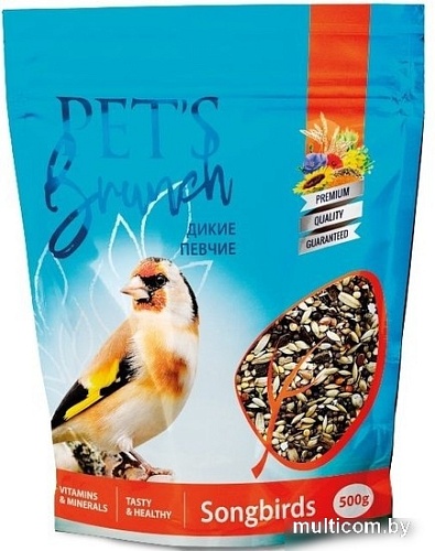 Корм для птиц Pet's Brunch для диких и певчих 500 г