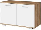 Тумба для обуви Памир Италия О-800 (дуб сонома/белый глянец)