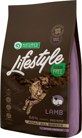 Сухой корм для собак Nature's Protection Lifestyle Grain Free Adult Lamb 1.5 кг