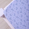 Постельное белье Luxsonia Трикотаж на резинке 140x200 2153 (бабочки сиреневый)