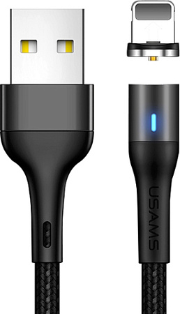 Кабель Usams U32 USB Type-A - Lightning SJ352USB01 (2 м, черный)