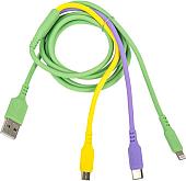 Кабель Sonnen USB Type-A - miroUSB/USB-Type-C/Lightning 513562