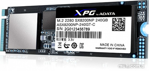 SSD A-Data XPG SX8200 240GB ASX8200NP-240GT-C