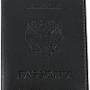 Обложка для паспорта Poshete 604-117LG-BBW (черный)
