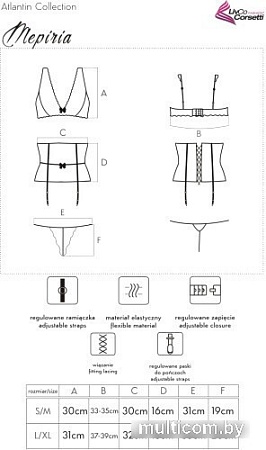 Игровой костюм женский LivCo Corsetti Fashion Mepiria LC 90503 (L/XL)