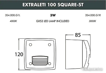 Подсветка для ступеней Fumagalli Leti 3S4.000.000.WYG1L