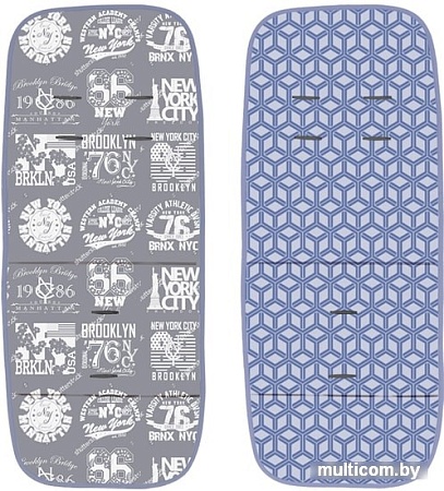 Универсальная коляска Lorelli Aster (2 в 1, синий/серый)