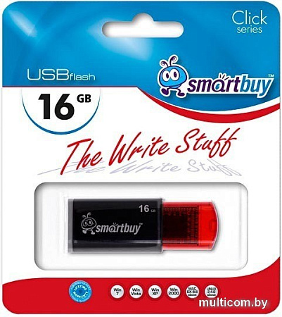 USB Flash Smart Buy Click 16Gb Black (SB16GBCl-K)