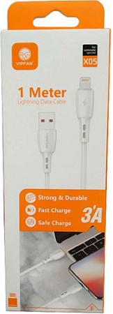 Кабель Vipfan X05 USB Type-A - Lightning (1 м, белый)