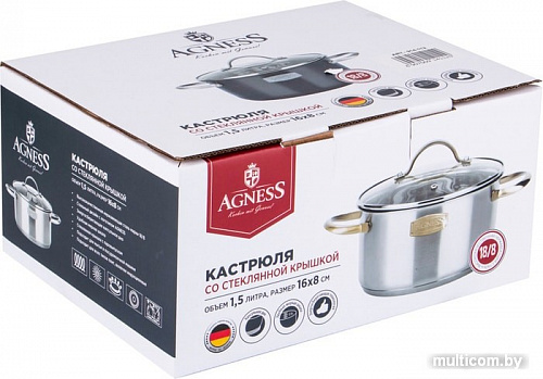 Кастрюля Agness Craft 914-132