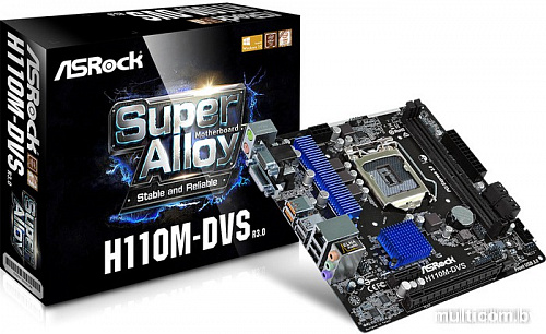 Материнская плата ASRock H110M-DVS R3.0