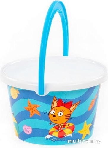 Ведерко для игры в песочнице Полесье Три Кота 81377