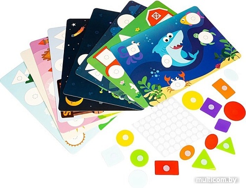 Развивающая игра Bondibon Геометрические аппликации ВВ4553