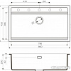 Кухонная мойка Omoikiri Kitagawa 86 (графит)