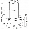 Каминная вытяжка CATA Atenea 600 XGBK
