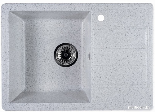 Кухонная мойка Marblan Recta L (серый, с сифоном)