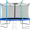 Батут Atlas Sport 435 см - 14ft (с лестницей, внутренняя сетка, синий)