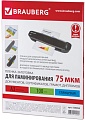 Пленка для ламинирования BRAUBERG глянцевая A3 75 мкм 100 шт 530894
