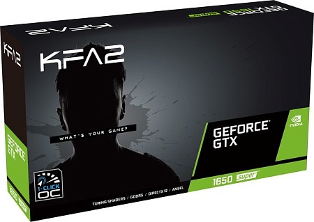 Видеокарта KFA2 GeForce GTX 1650 Super EX 1-Click OC 4GB GDDR6 65SQL8DS61EK