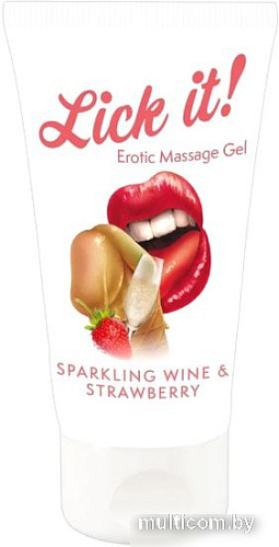 Съедобный крем для массажа Orion Versand Lick It Erotic Massage Gel 6257440000 (50 мл)