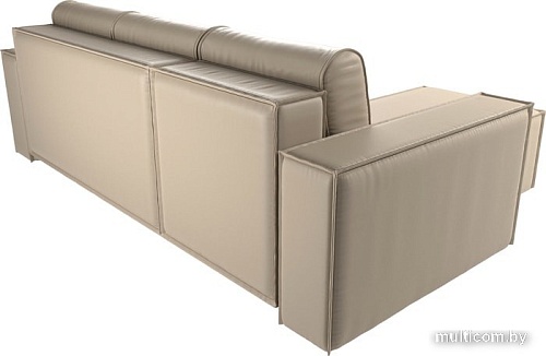 Угловой диван Mebelico Куба угловой 108662 (левый, БНП, экокожа, бежевый)