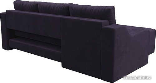 Угловой диван Mebelico Элида угловой 108674 (левый, велюр, фиолетовый)