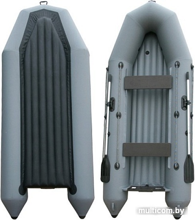 Моторно-гребная лодка Leader Тундра-325 (серый)