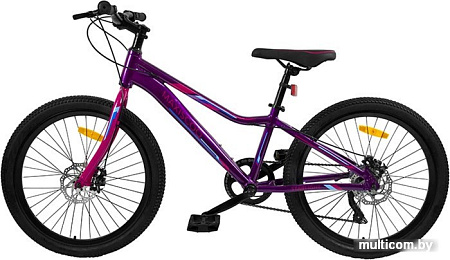 Детский велосипед Maxiscoo Starlight MSC-SL2401-7-G (темный маджента)