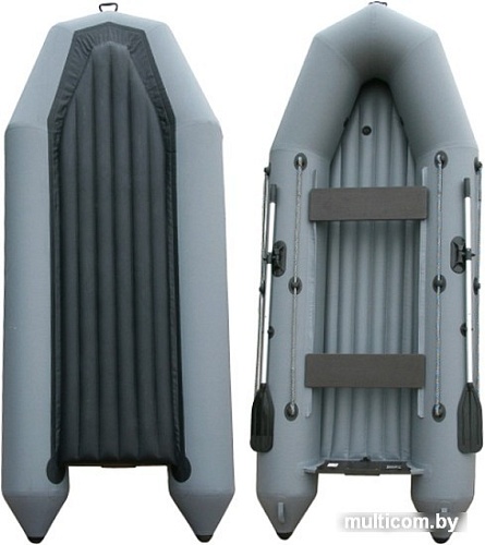 Моторно-гребная лодка Leader Тундра-325 (серый)