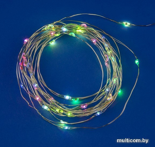 Новогодняя гирлянда Uniel ULD-S0500-050/DTB/3AA/RC RGB IP20 DEW UL-00007248