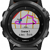 Умные часы Garmin Fenix 5X Plus Sapphire (серый/коричневый кожаный)