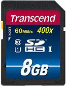 Карта памяти Transcend SDHC Class 10 UHS-I Premium 8Gb (TS8GSDU1)