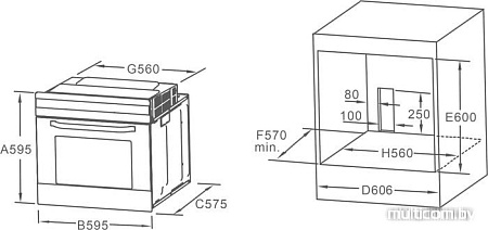Духовой шкаф Midea MO 982A4 SC X