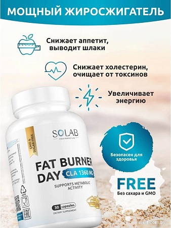 Аминокислоты Solab Fat Burner Day (30 капсул)