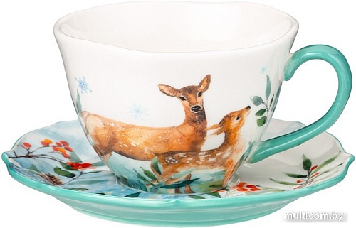 Чашка с блюдцем Lefard Лесная сказка 409-201