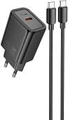 Сетевое зарядное Hoco N62 USB Type-C (черный)