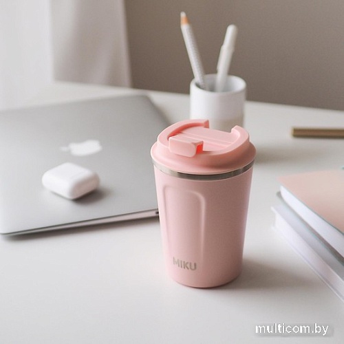 Термокружка Miku 380мл (розовый)