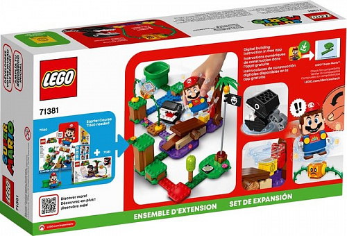 Конструктор LEGO Super Mario 71381 Кусалкин на цепи — встреча в джунглях