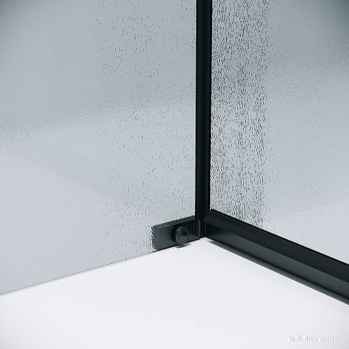 Душевой уголок Grossman Pragma 110x90x195 120.K33.03.1190.21.02 (черный матовый/стекло шиншилла)