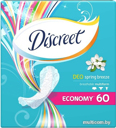 Прокладки ежедневные Discreet Deo Spring Breeze Multiform (60 шт)