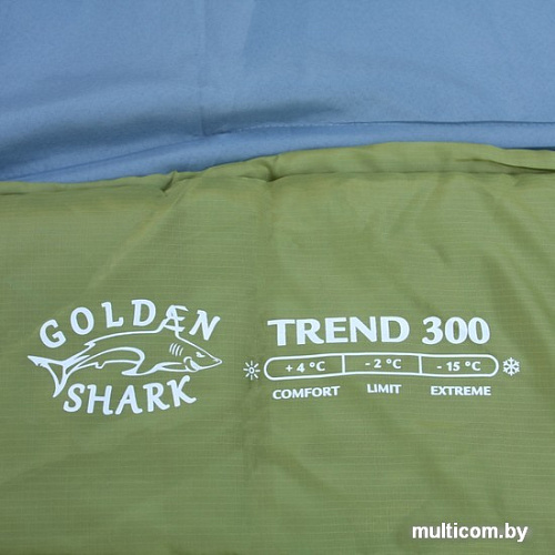 Спальный мешок GOLDEN SHARK Trend 300 (молния слева, оливковый)