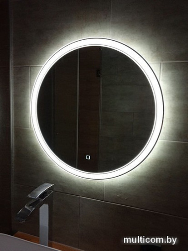 Пекам Зеркало LED Ring2-80х80s (с сенсором на прикосновение)