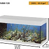 Аквариум Ferplast Dubai 100 led 240 л (белый)